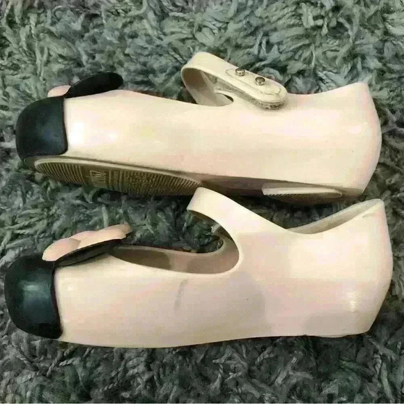 Mini Melissa Minnie with Bow Ballerina Shoes Sz 10 - Picture 3 of 10
